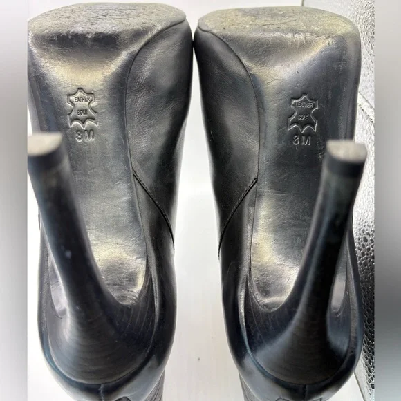 Tory Burch Pacey Black and Gold Ankle Booties - Picture 11 of 11